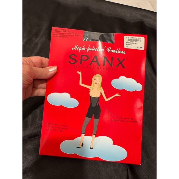 Vtg SPANX High Falutin Footless Pantyhose Sz B High Waisted NEW - Picture 1 of 7